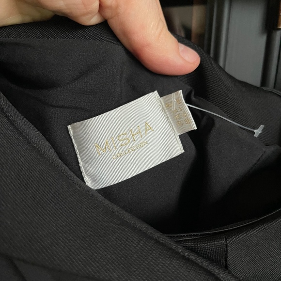 Misha black one shoulder blazer dress - Picture 4 of 4